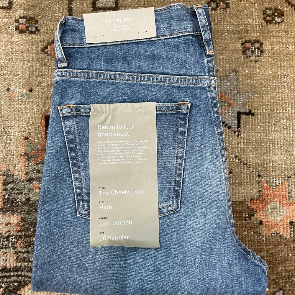 The Original Cheeky Jean Classic Blue Raw Hem